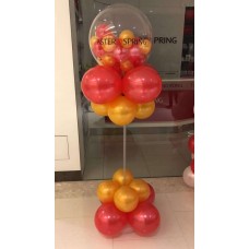 Bubble balloon design balloon column